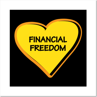 FINANCIAL FREEDOM vision board Posters and Art